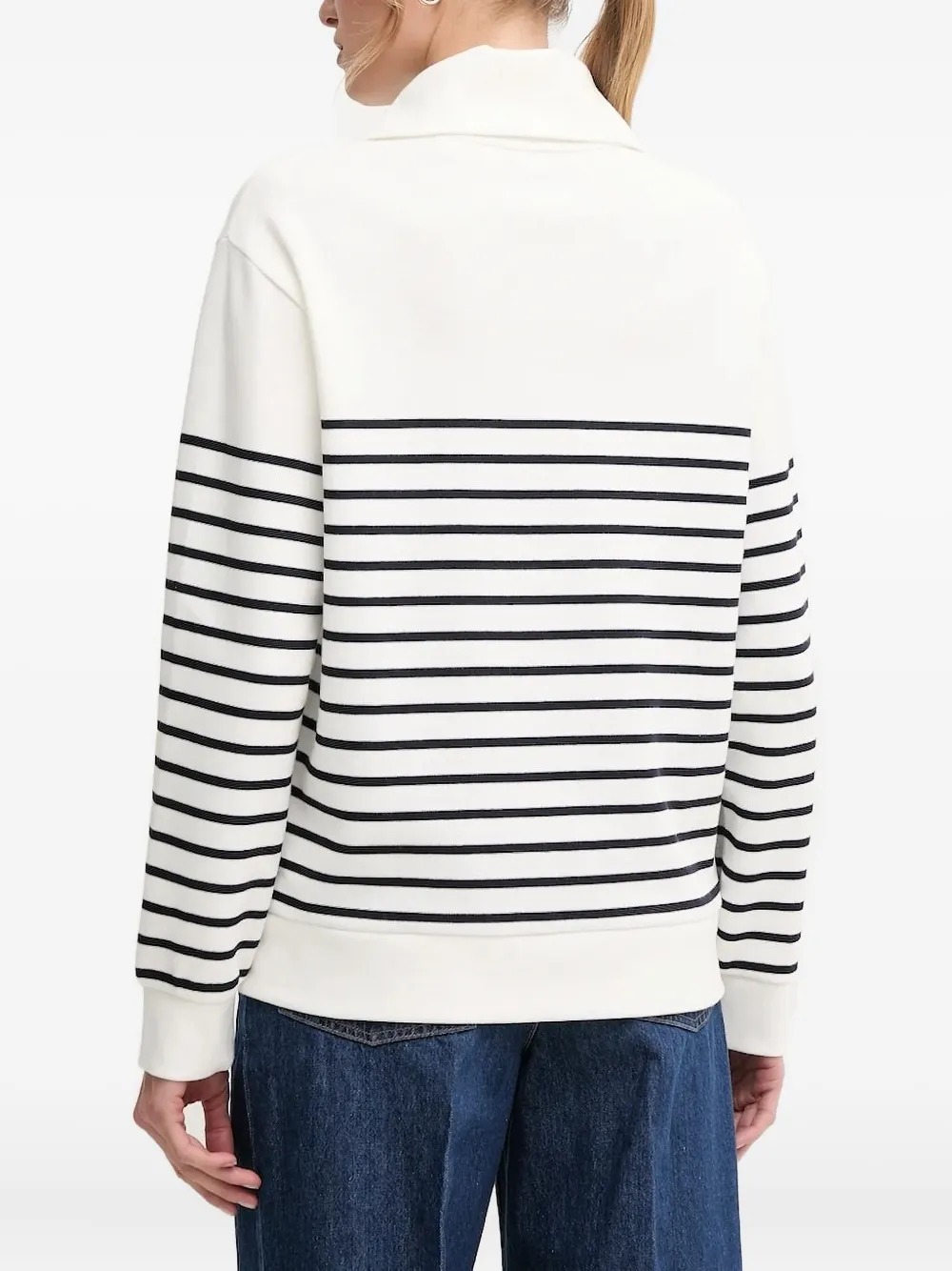 Gant half-zip striped sweater | Knitted Sweaters | Image 2