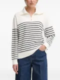 Gant half-zip striped sweater - White