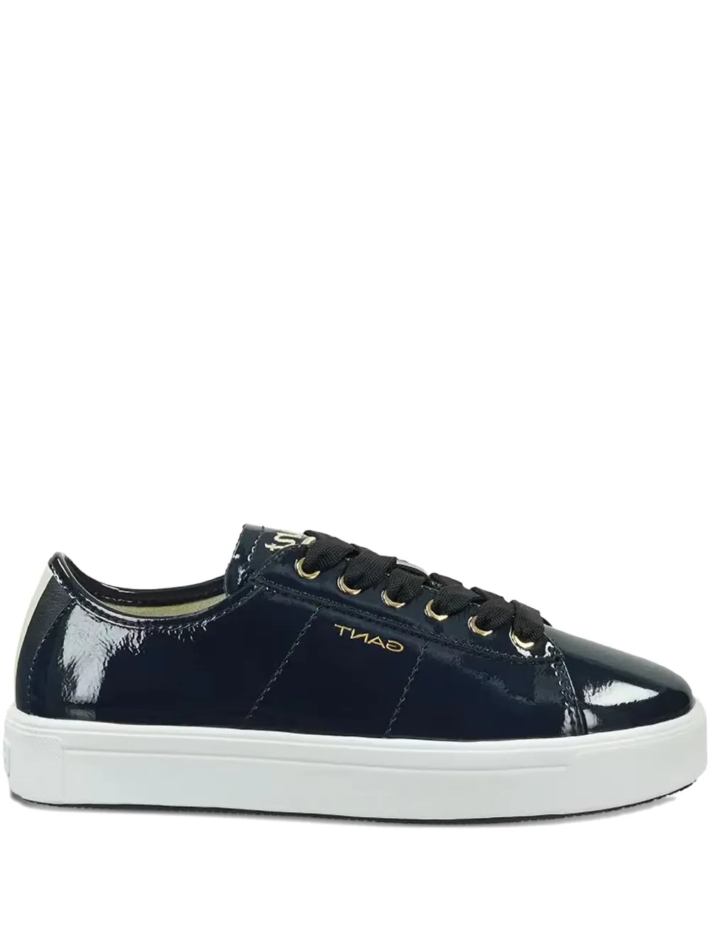 Gant patent leather lace-up sneakers | Blue | Image 1