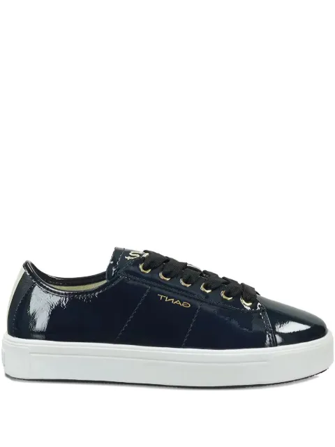 Gant patent leather lace-up sneakers