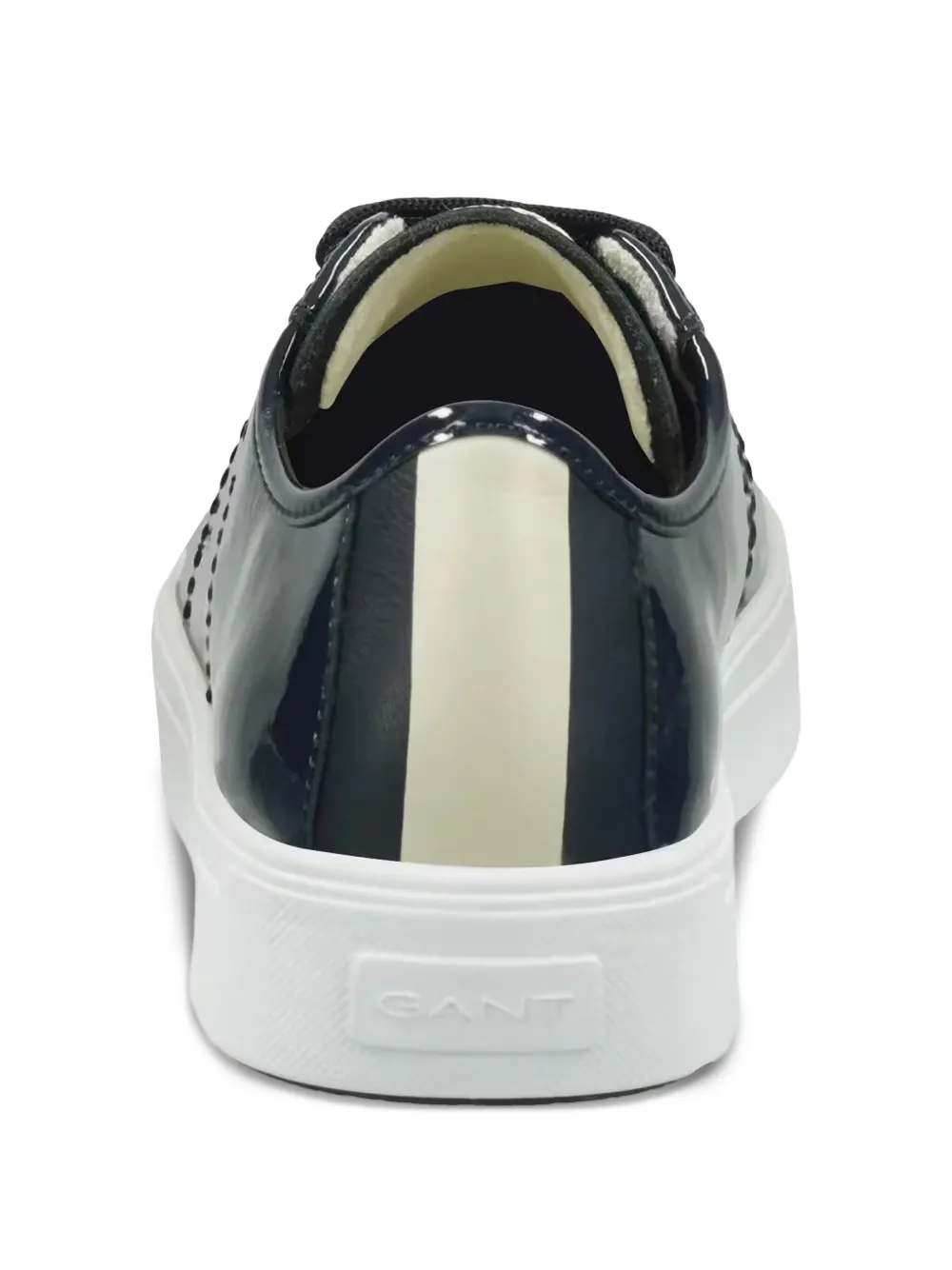 Gant patent leather lace-up sneakers Blue