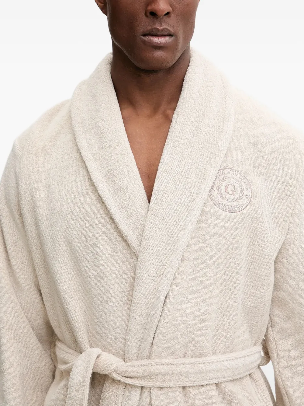 Gant Shawl-collar Robe In Orange