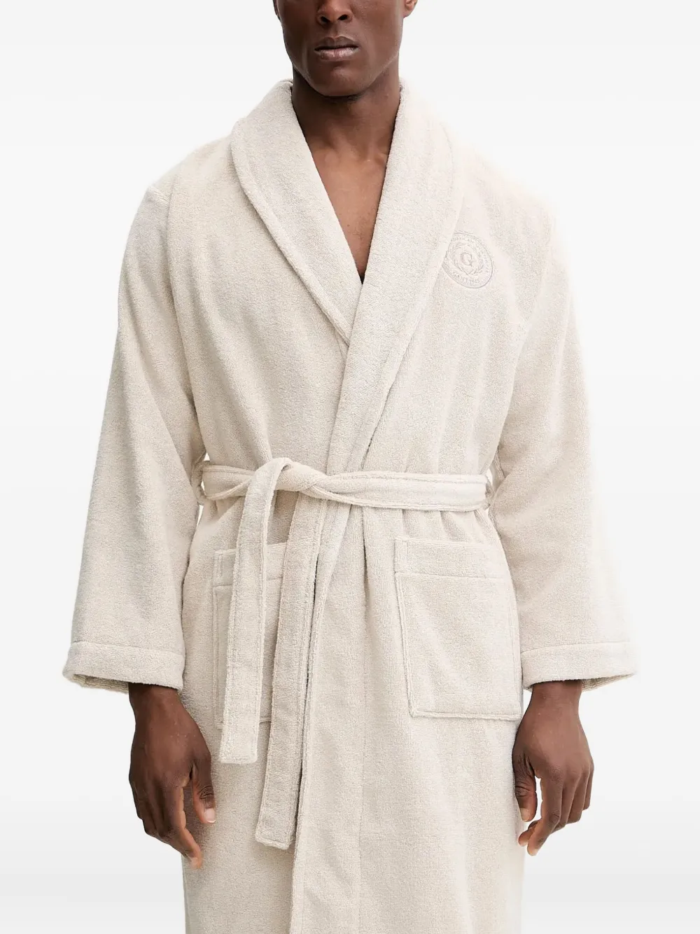 Gant Shawl-collar Robe In Orange