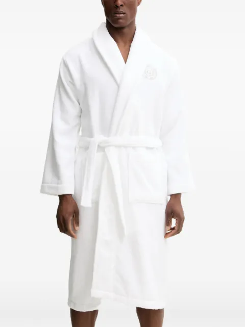 Gant crest-embroidered robe