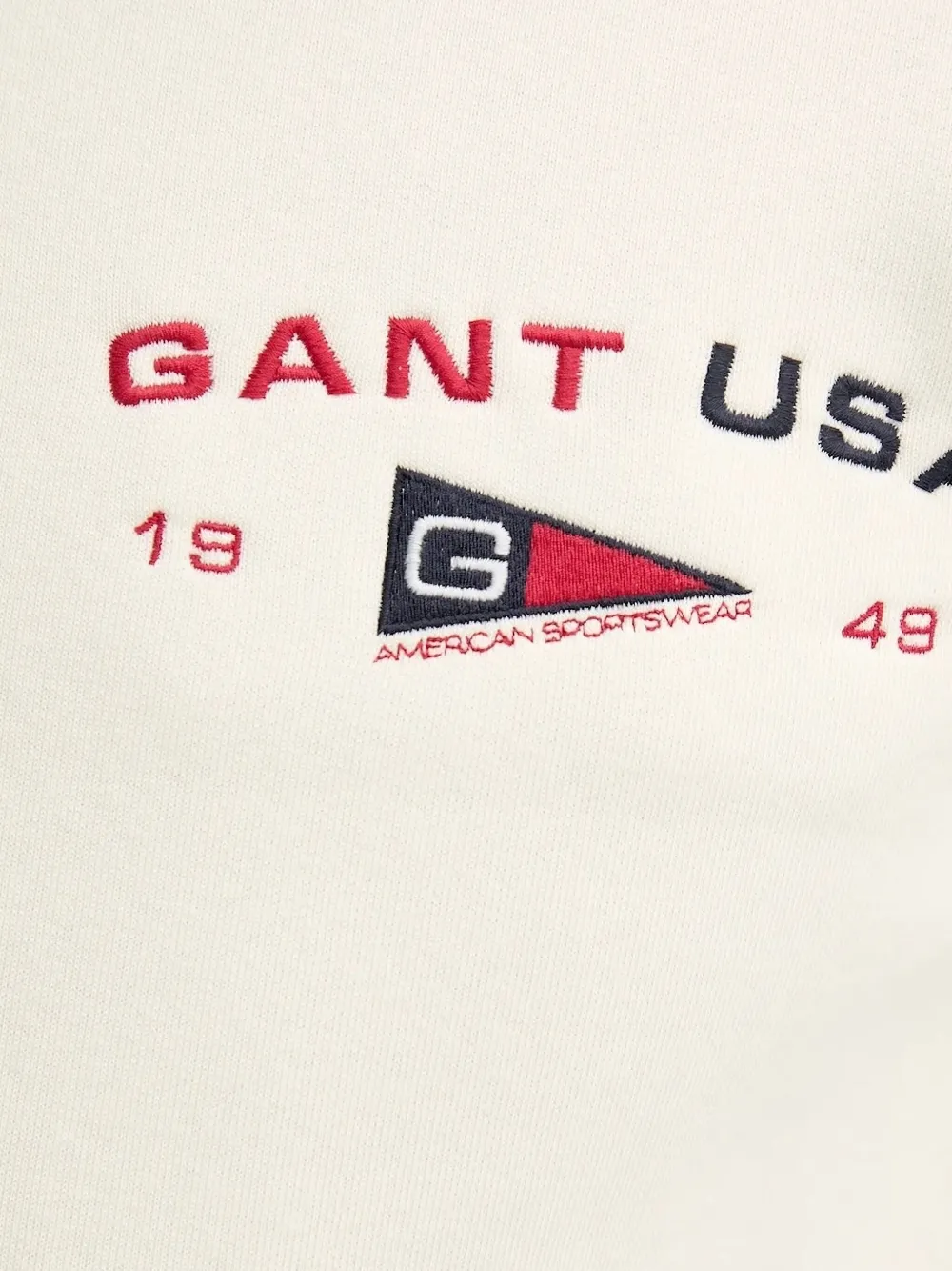 Gant embroidered logo sweatshirt Beige