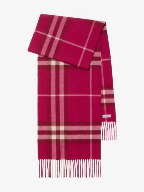 Burberry Check cashmere scarf