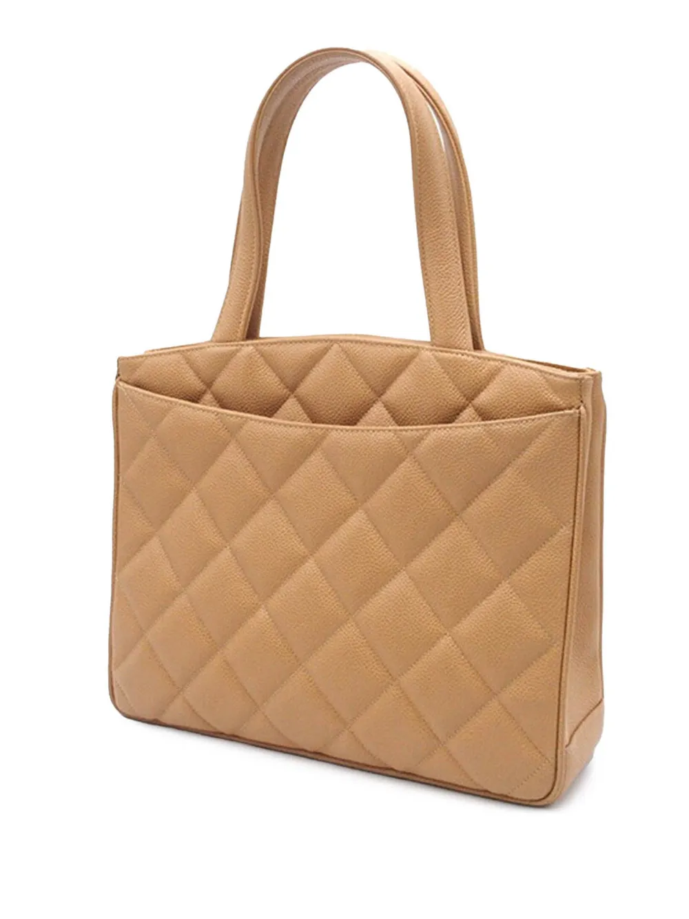 CHANEL Pre-Owned 1994-1996 CC Quilted Caviar Turnlock handbag | Pre-Owned | Image 2