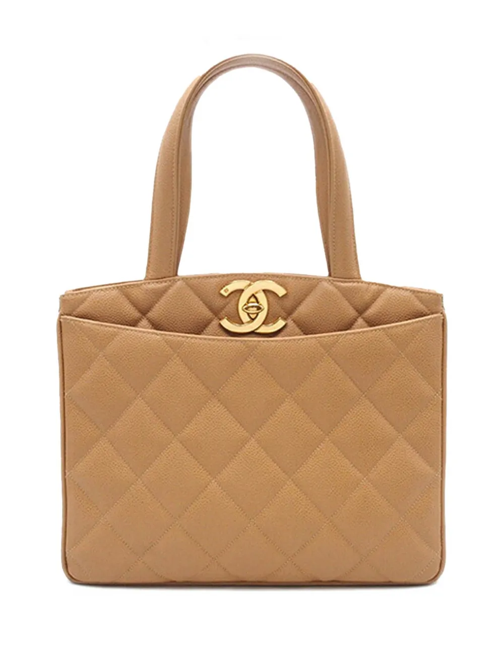 激レア CHANEL シャネル トートバッグ 肩掛け マトラッセ ブラウン