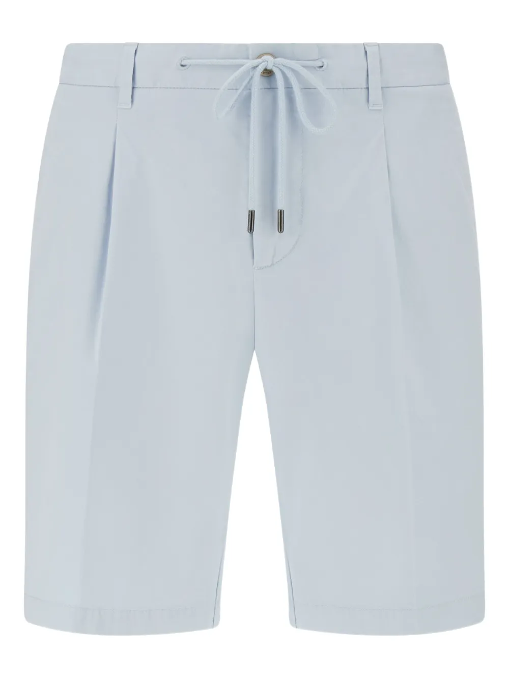 Boggi Milano Stretch Cotton Summer Bermuda Shorts Blauw