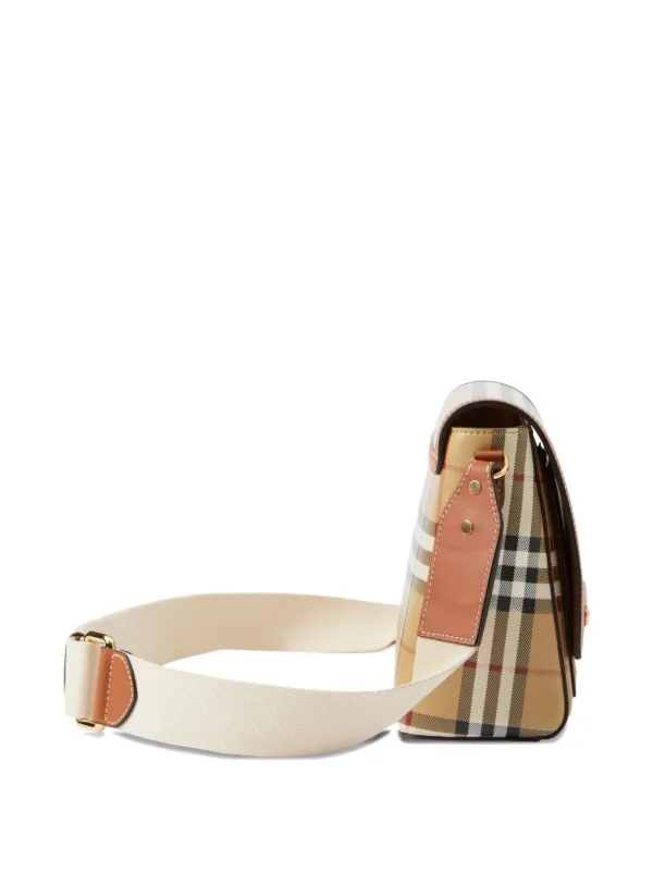 Burberry Checked Cross Body Bag | Neutrals | FARFETCH