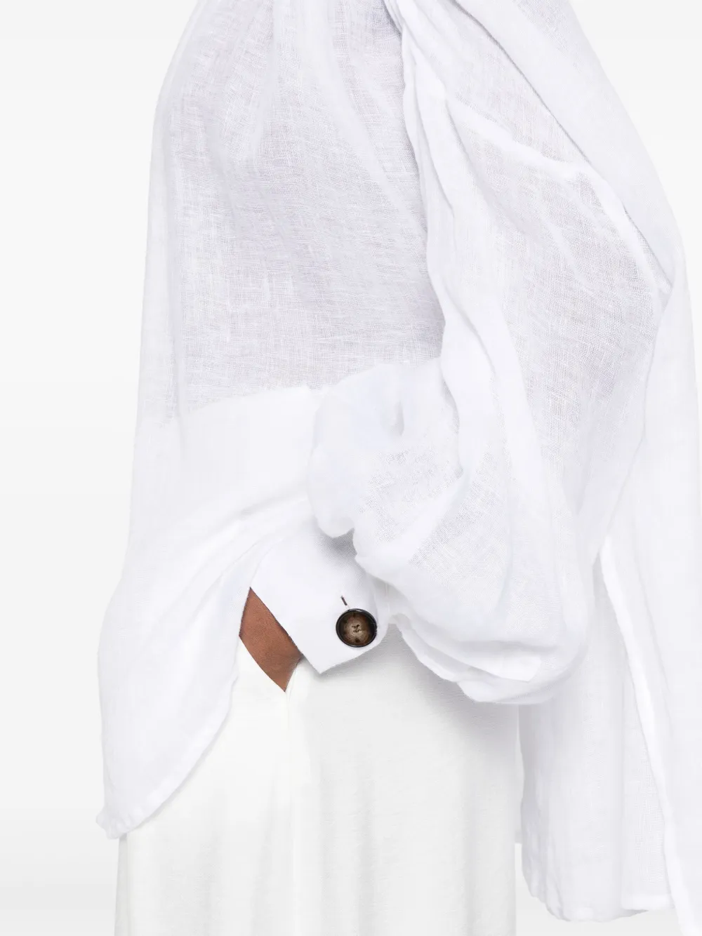 LUISA SPAGNOLI Linnen shirt Wit