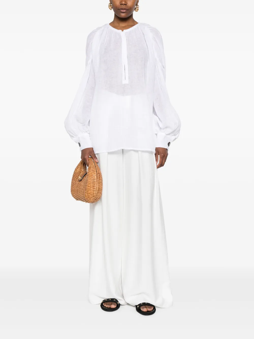 LUISA SPAGNOLI Linnen shirt - Wit