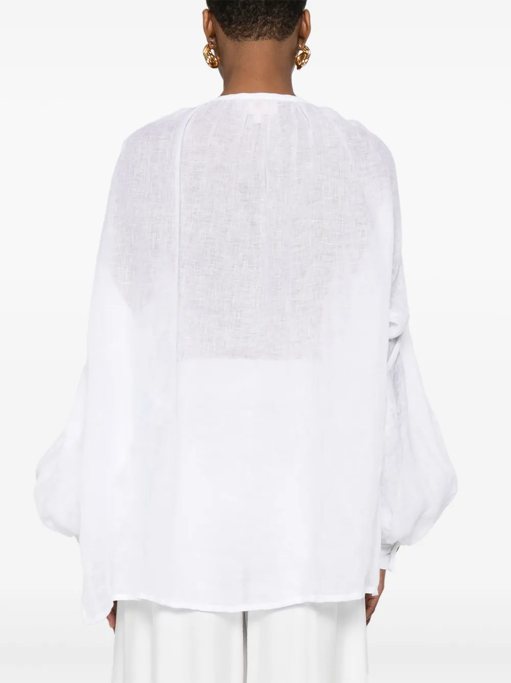 LUISA SPAGNOLI Linnen shirt Wit