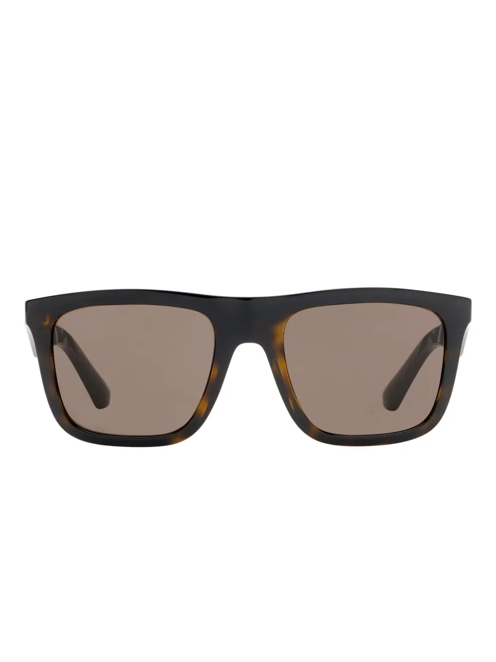 Burberry Eyewear Embossed Check zonnebril Bruin