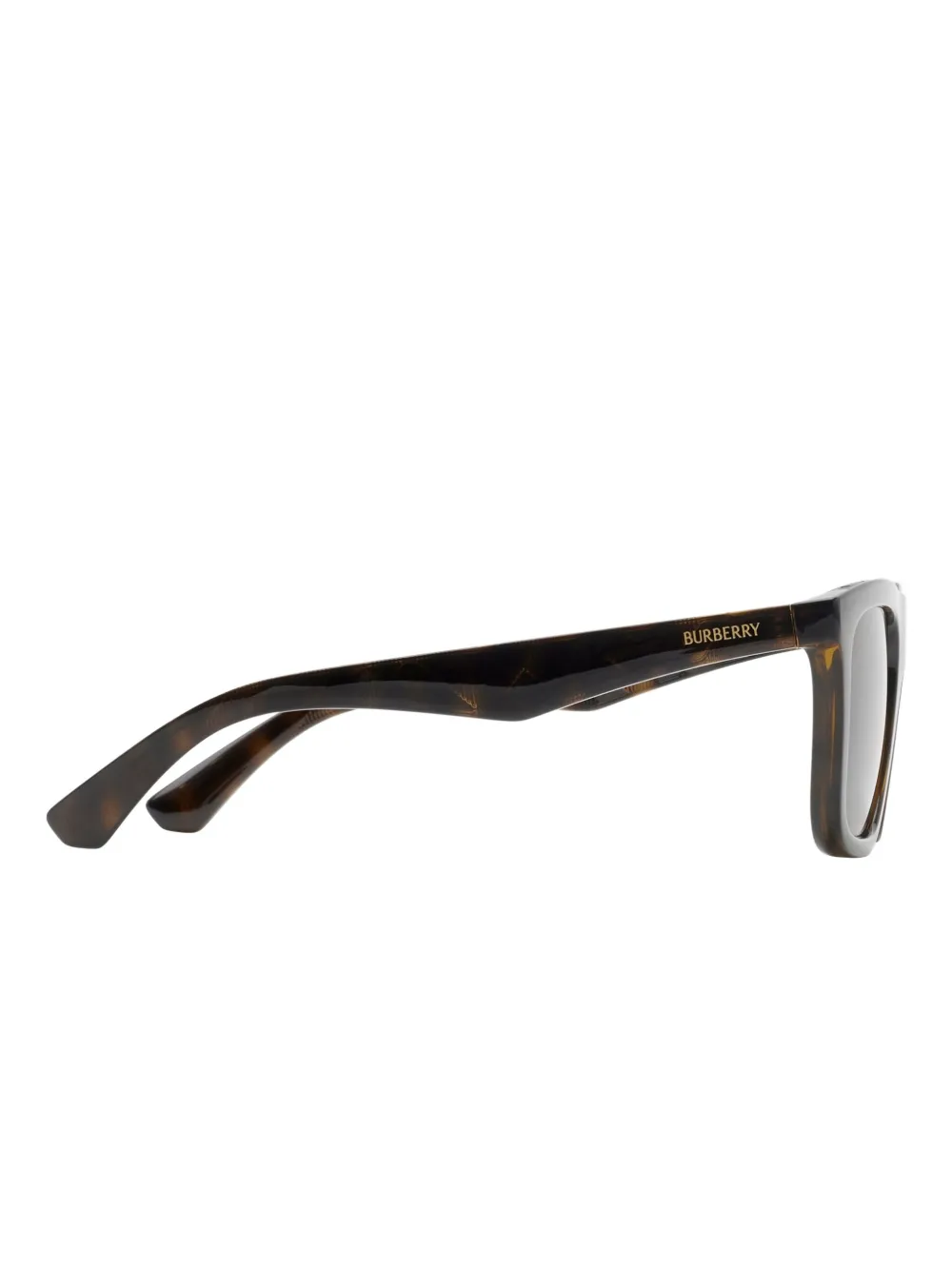 Burberry Eyewear Embossed Check zonnebril Bruin