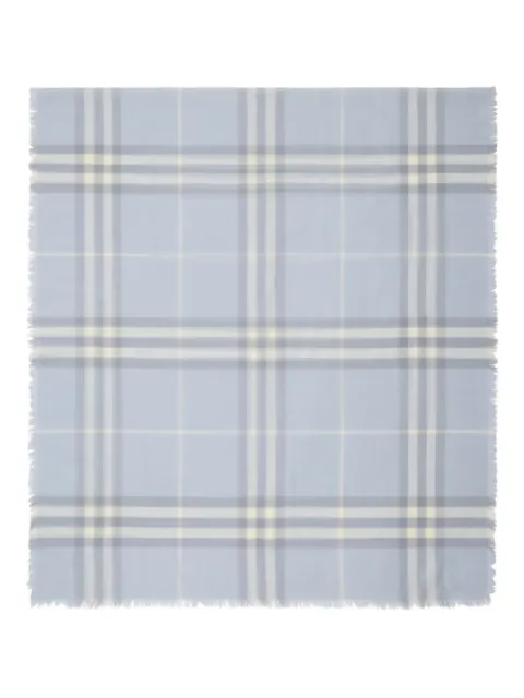 Burberry checked wool scarf