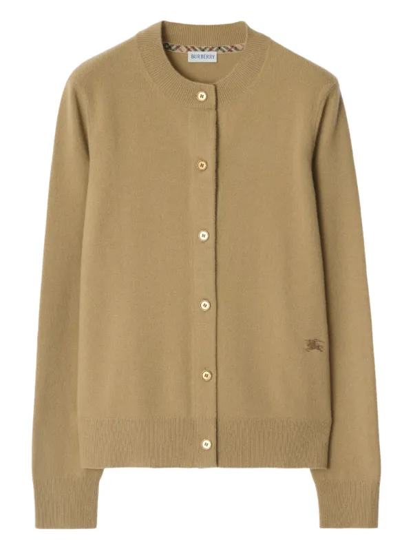 Burberry Cashmere Blend Cardigan in Neutrals
