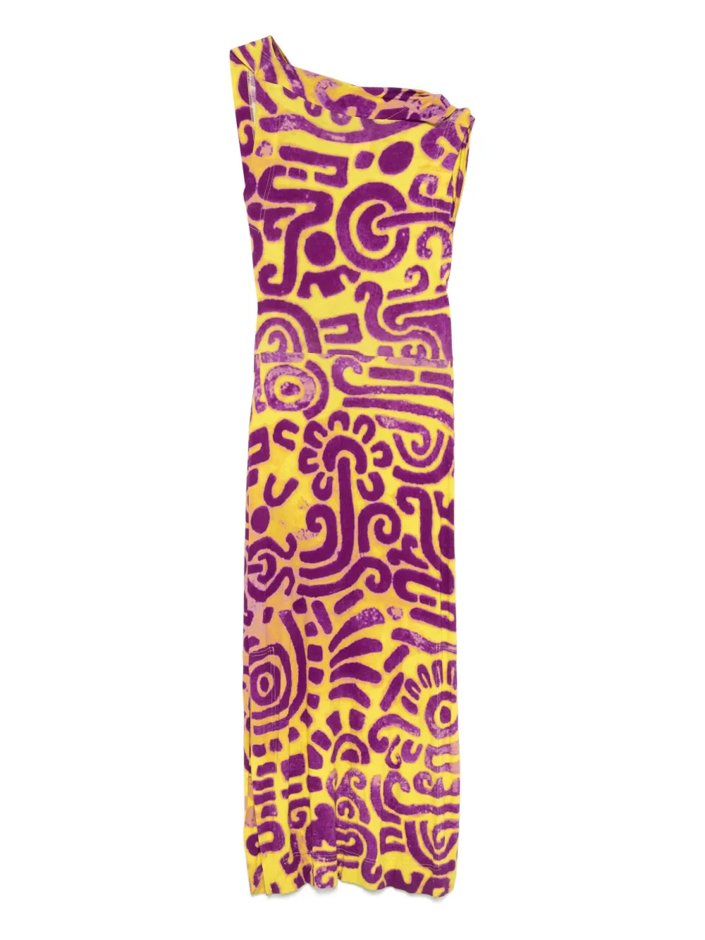 Vivienne Westwood Pre-Owned 2014s abstracte prints midi-jurk - Geel
