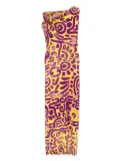 Vivienne Westwood Pre-Owned 2014s abstract-print midi dress - Yellow