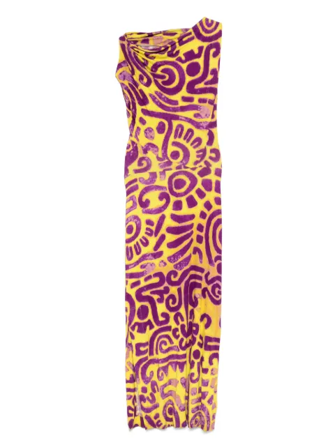Vivienne Westwood Pre-Owned 2014s abstract-print midi dress