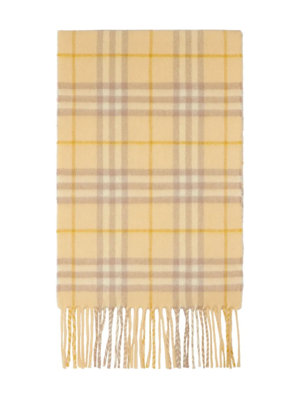 Burberry Kids Kasjmier sjaal - Geel