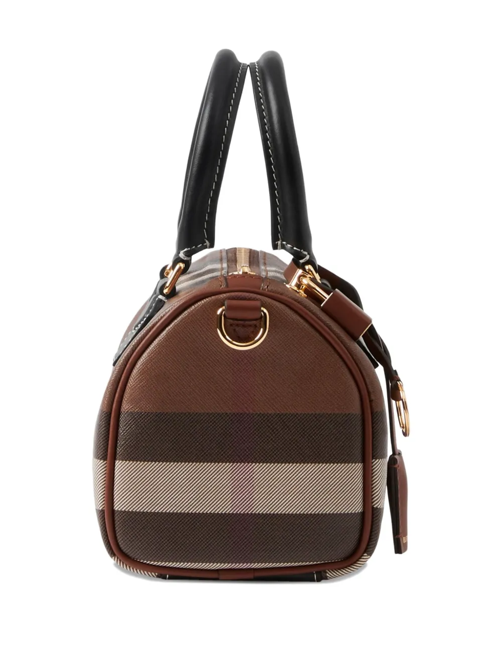 Burberry Geruite mini-shopper Bruin