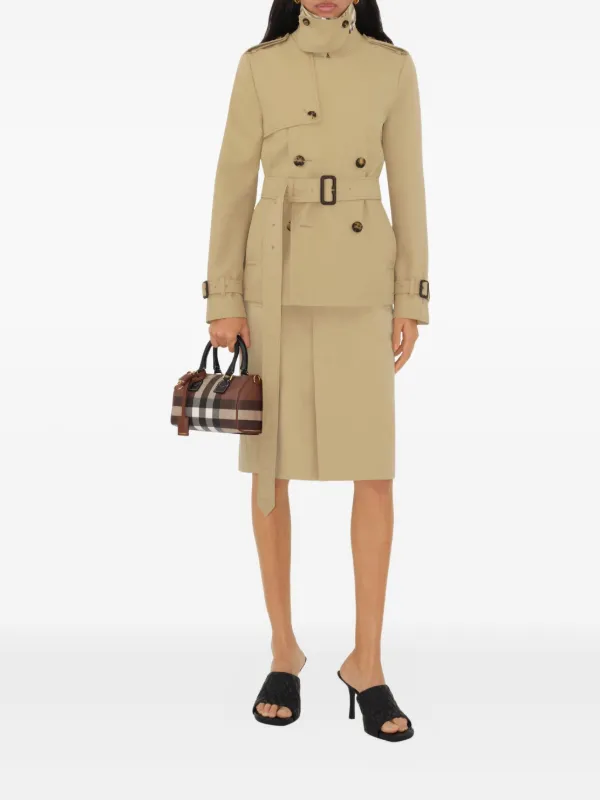 Burberry Mini Check Tote Bag | Brown | FARFETCH