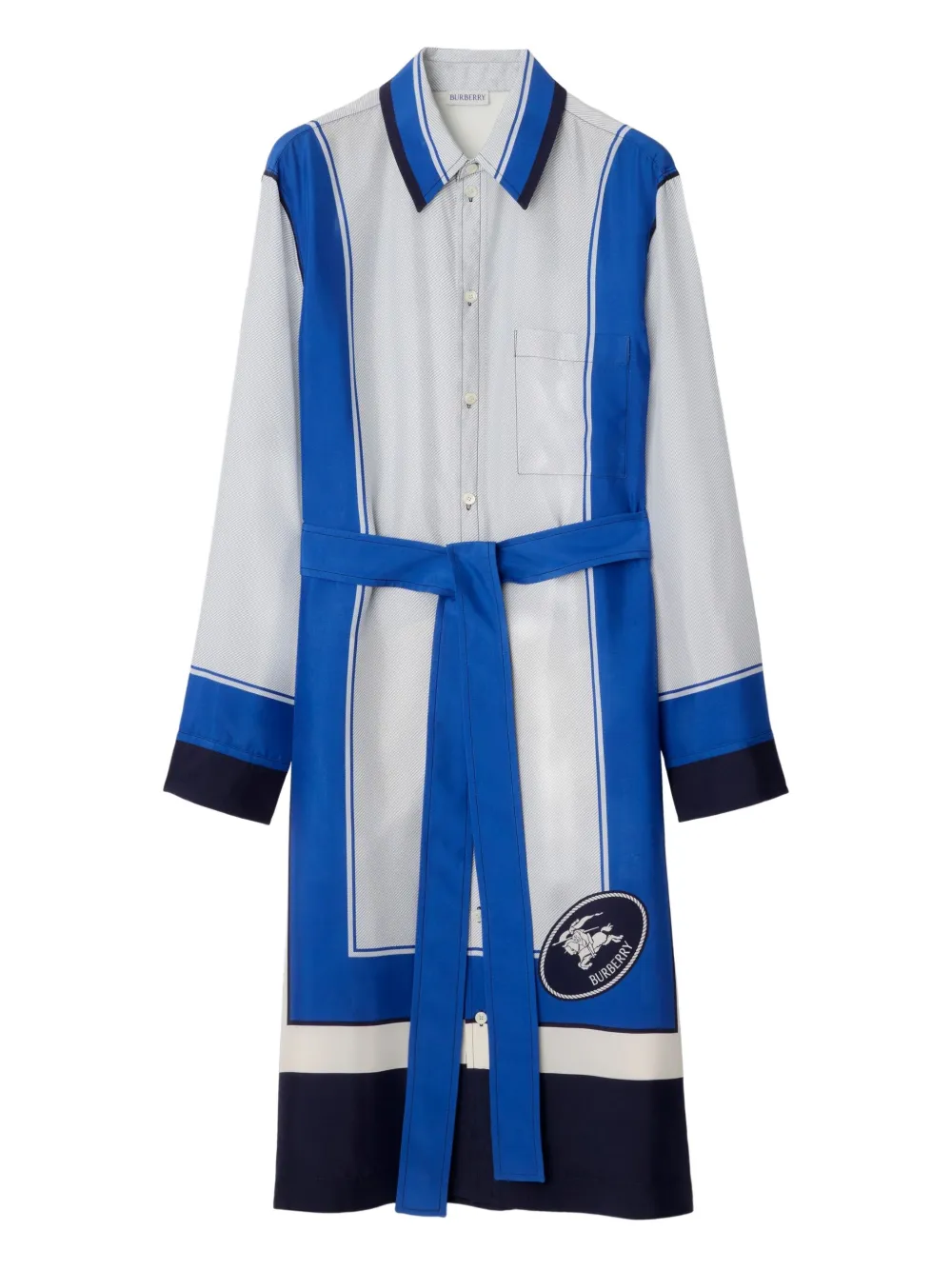 Burberry Silk Shirt Dress