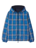 Burberry checked reversible jacket - Blue