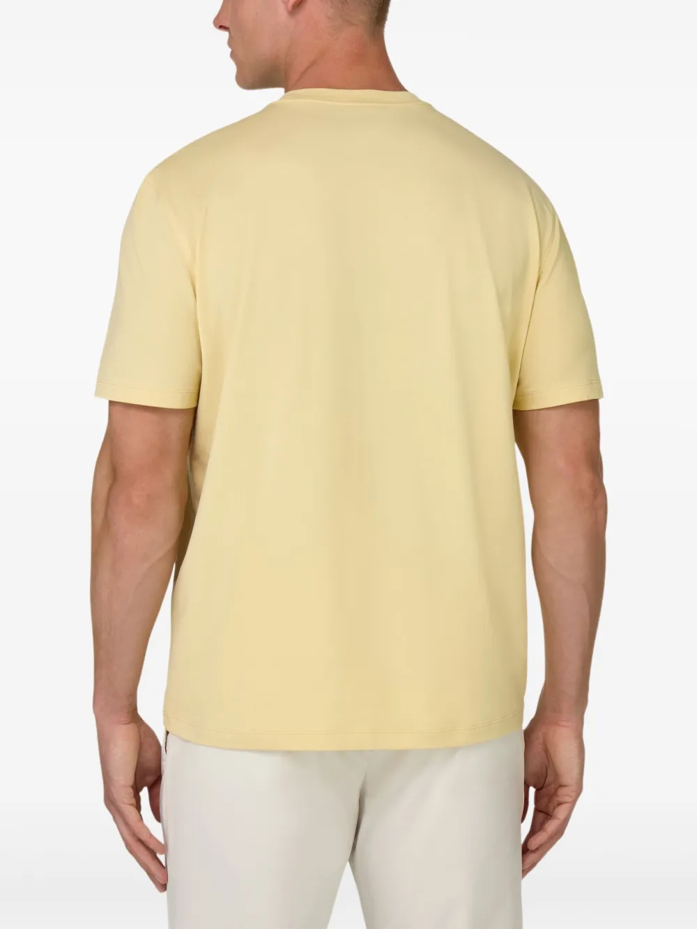 Boggi Milano Katoenen T-shirt Geel