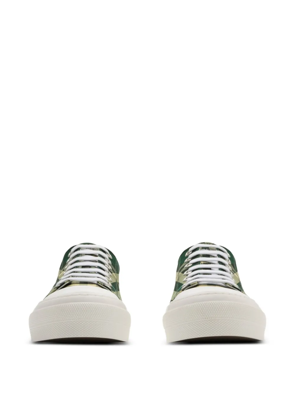 Burberry checkered sneakers Green