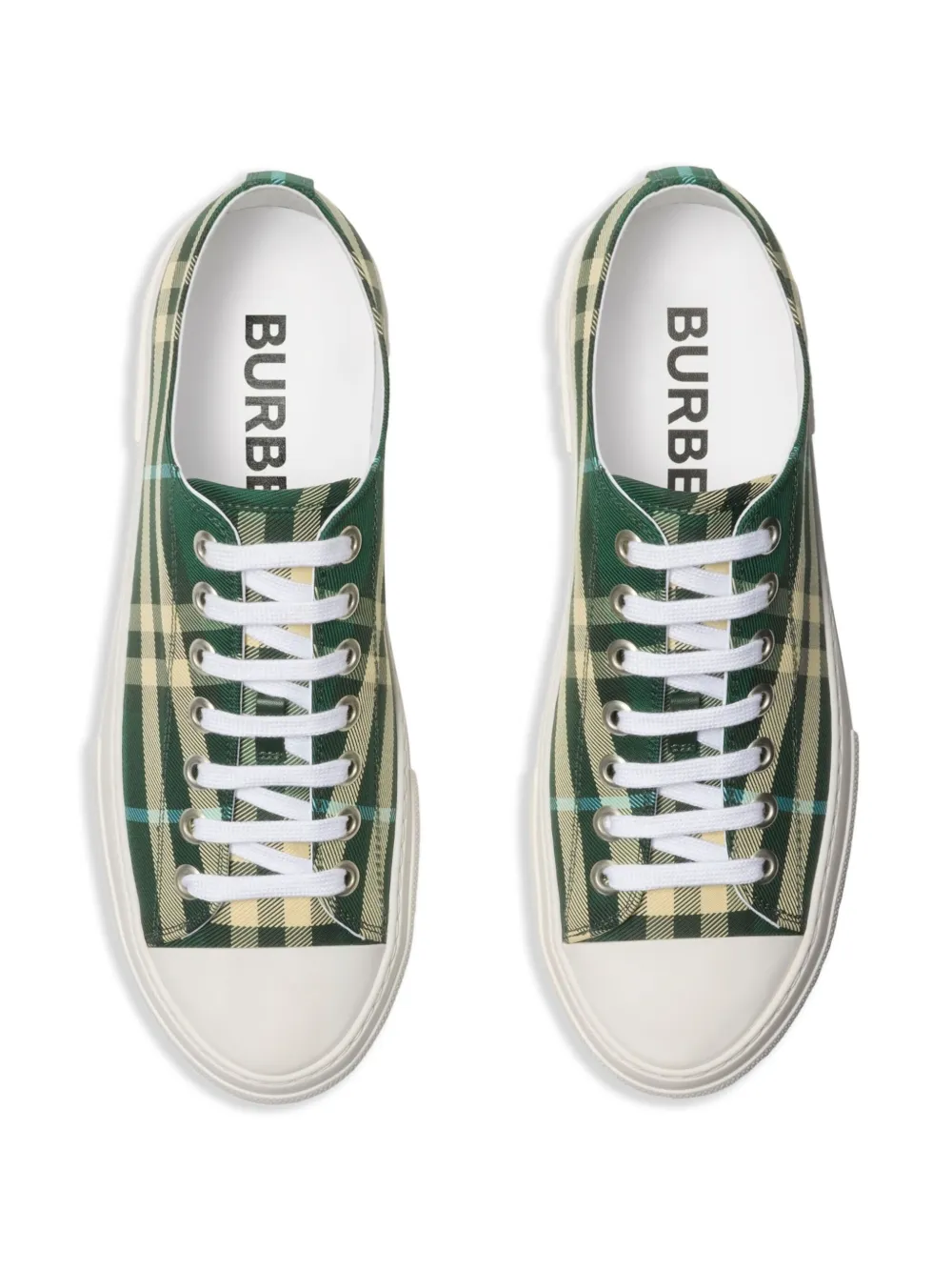 Burberry checkered sneakers Green