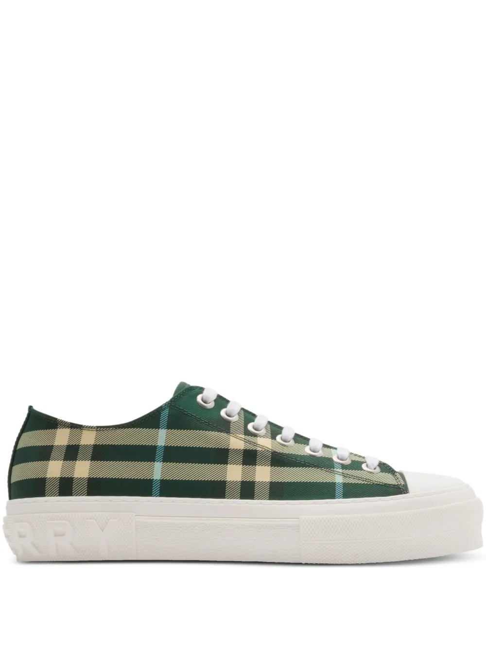 Burberry checkered sneakers Green