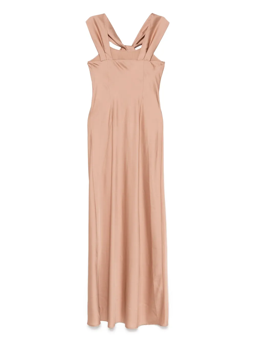 D.Exterior Satijnen maxi-jurk - Beige