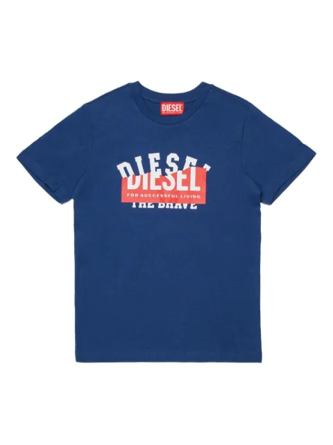 Diesel Kids 로고 프린트 티셔츠