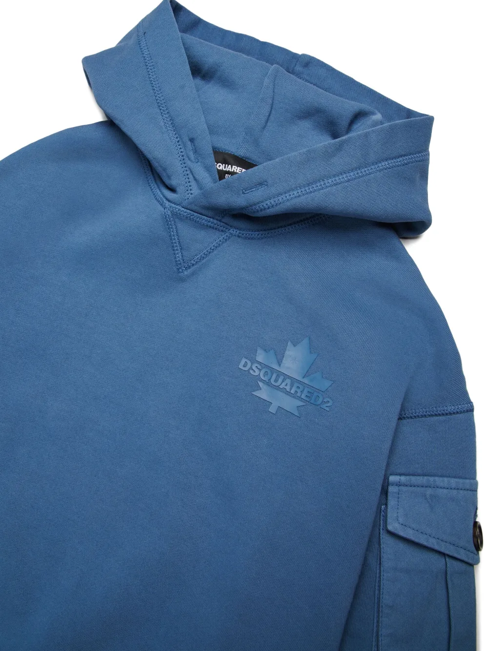 DSQUARED2 KIDS Katoenen hoodie Blauw