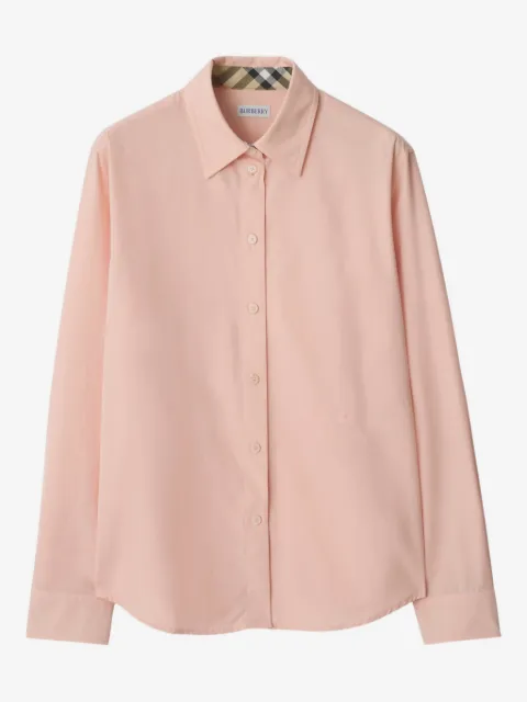 Burberry Camisa de popeline em algodão