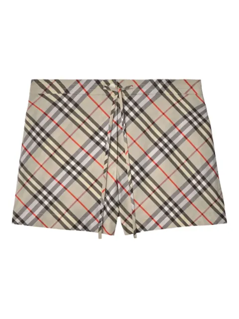 Burberry checked cotton shorts