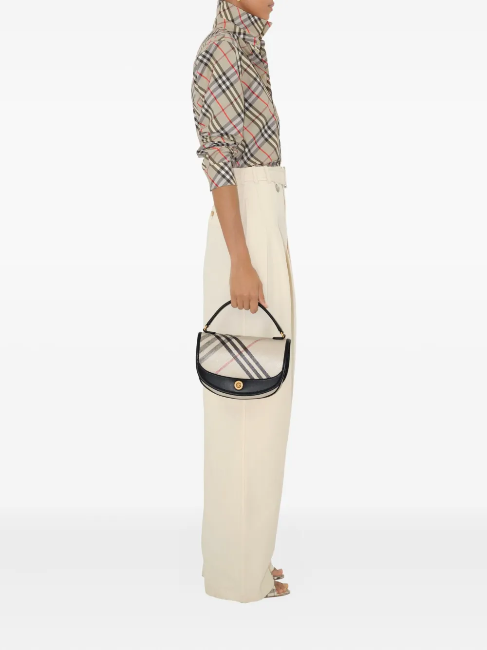 Shop Burberry Check-print Shirt