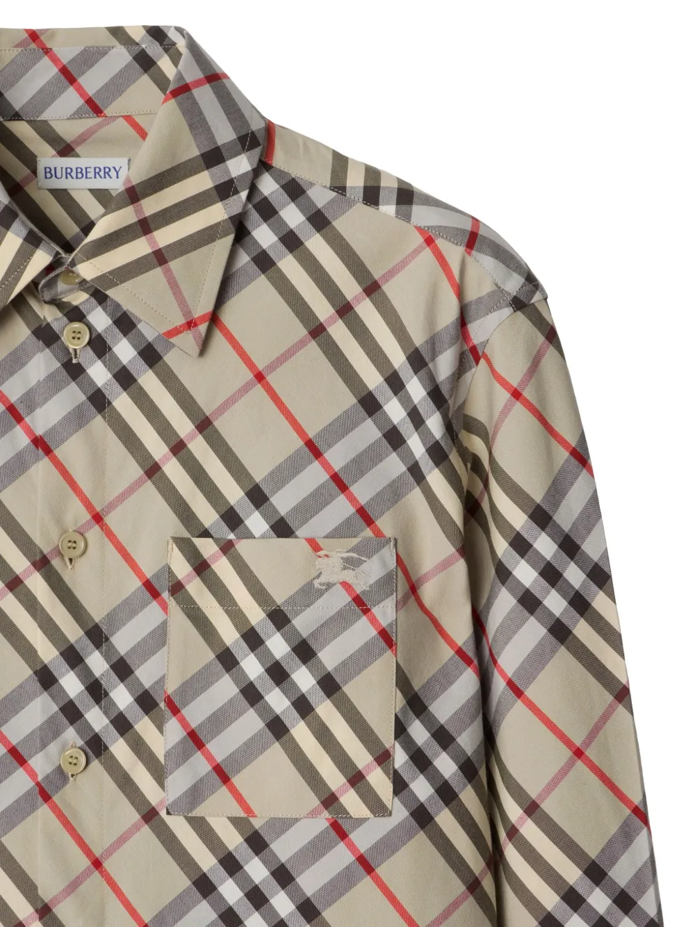Shop Burberry Check-print Shirt