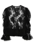 Alexander McQueen Pre-Owned 2000s lace shirt - Black