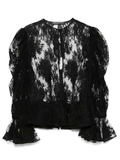Alexander McQueen Pre-Owned 2000s lace shirt