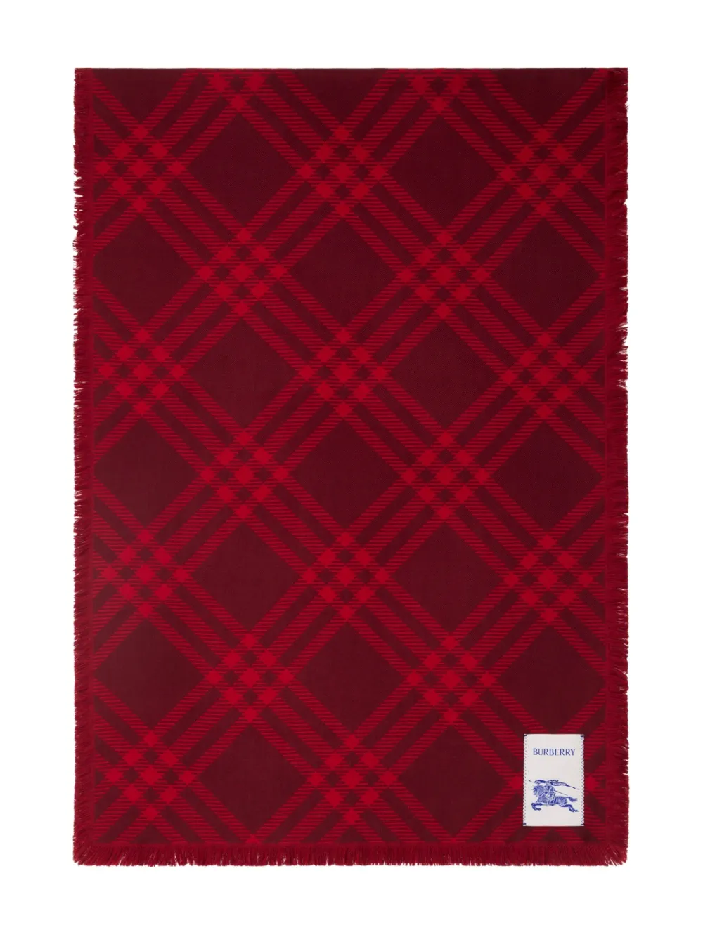 Burberry checked scarf | Red | Image 1