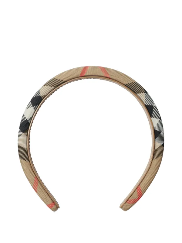 Burberry Kids ヴィンテージチェック ヘアバンド | ブラウン | FARFETCH JP