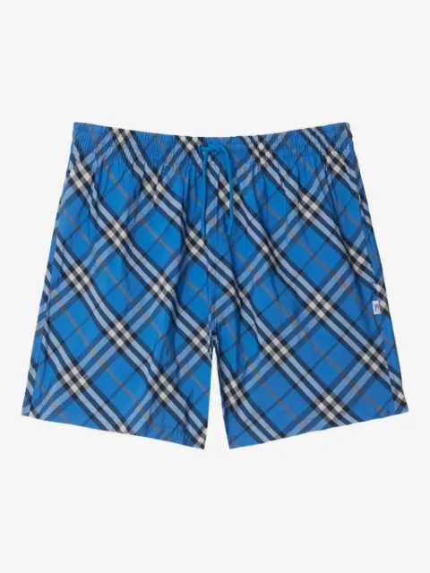 Burberry checked swim shorts