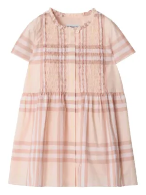 Burberry ワンピース 4Y 104cm Burberry Girls Archive Beige Check Stretch Sleeveless Cotton