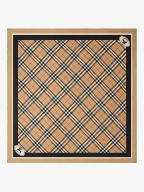 Burberry Check silk scarf