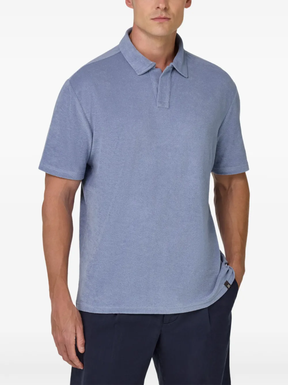 Boggi Milano Jersey T-shirt Blauw