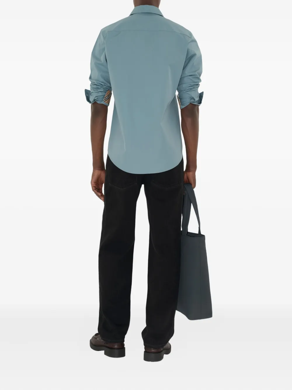 Burberry Katoenen overhemd Blauw