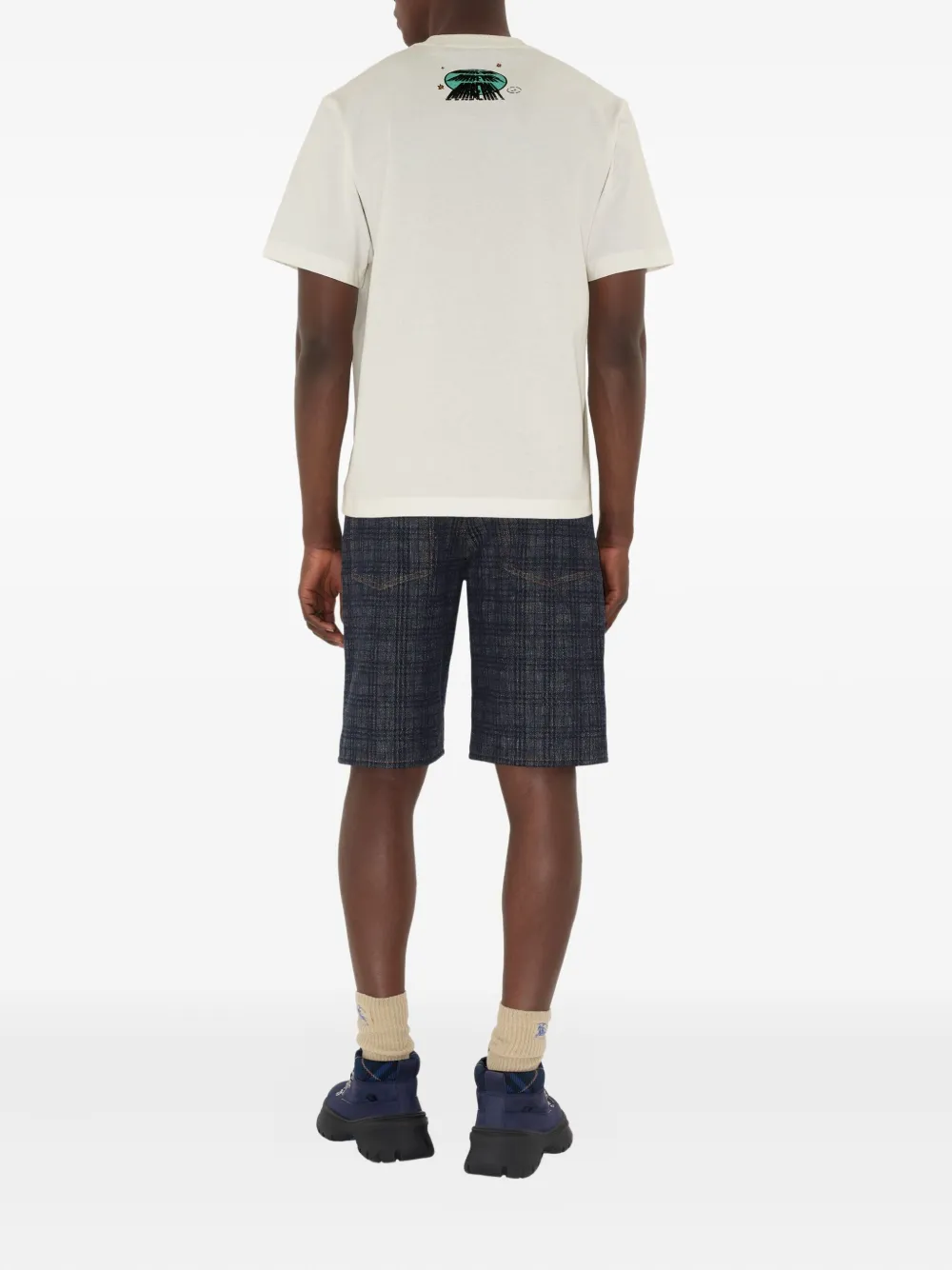 Burberry T-shirt met autoprint Beige